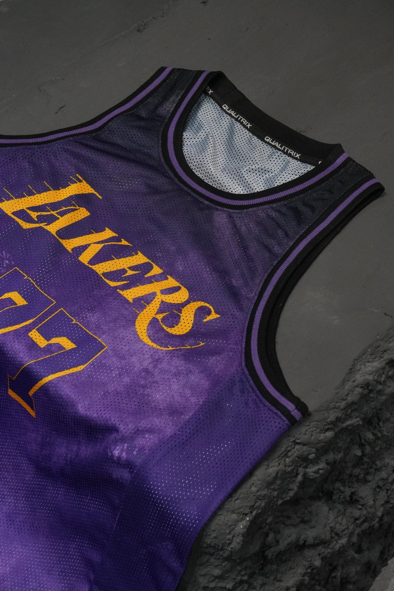 LAKERS ACID WASHED MESH JERSEY – QUALITRIX SPORTSWEAR